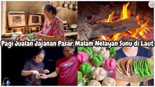 VVLOG DESA | Banting Tulang Pagi Jualan Kue Rumahan Malam Nelayan Air Laut Surut‼️Dapur Tradisional