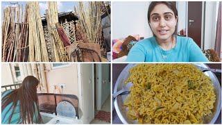 Masala Maggie Receipe | Chalo Sunday Ko Ye Kam Bhi Khatam Kr Diya | Weekend Vlog