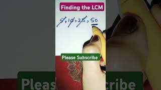 finding the LCM | maths shorts | mathematics ||