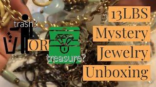 13lb Jewelry Unboxing | Trash or Treasure | Moonstone Mamas