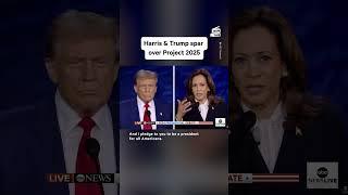 Kamala Harris, Donald Trump Spar Over Project 2025 During Debate