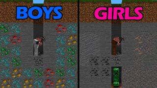 Boys vs Girls Memes in Minecraft