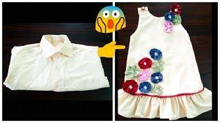 Convert Shirt Into A Dress baby In 10 Minutes