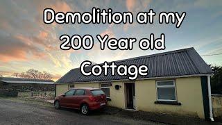 DIY Bedroom Demolition at my 200 year old Irish Cottage - Episode 91