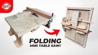 DIY Portable and Folding Mini Table Saw from a Circular Saw: Perfect for Small Workshops!