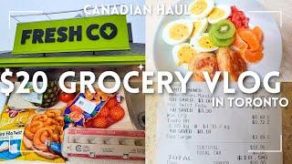 $20 Canadian Grocery Haul | Budget & Meal Challenge #groceryvlog #Groceryonabudget