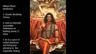 நித்திய தியானம் | Nithya Dhyan meditation | Sri Nithyananda Paramashivam