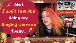 Voice Lessons To Go- Singing when you don't feel like it!- 15 minute vocal warm up