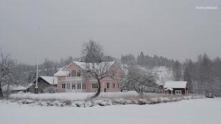 Winter in Swedish Village