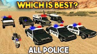 EVERY POLICE CAR FROM GTA SAN ANDREAS