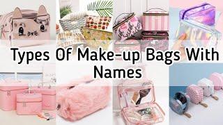 Types of makeup bags with names/Travel makeup vanity/Makeup box name/Makeup pouch Cosmatic case name