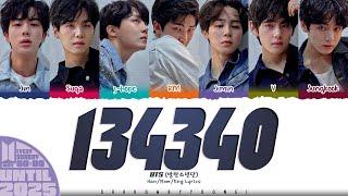 BTS (방탄소년단) '134340' Lyrics [Color Coded Han_Rom_Eng] | UNTIL 2025 #62