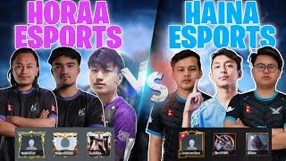 HORAA ESPORTS VERSUS HAINA ESPORTS  FT. MAFIANINJA SKY MALIK MRBORO  FUNNY BATTLE  - GAURABYT |