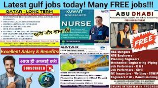 LATEST Gulf Jobs today! Many FREE Jobs! Europe jobs, UAE jobs, gulf jobs 2025, Online interviews!