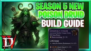 Diablo 4 Season 5 Poison Druid : Andariels Poison Landslide Build Guide (Off Meta Build)