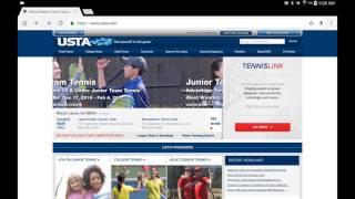 How to search for USTA tennis tournaments on TennisLink