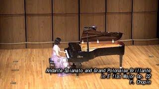 Andante Spianato and Grand Polonaise Brillante / in E flat Major Op. 22 / F. chopin / (피아니스트 김소원)