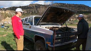 Hunter @FabRats Helps Clayton W/Square Body Barn Find. Can They Get it Running????