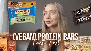 NEUE (VEGANE) PROTEINRIEGEL - XXL Test (More Nutrition, Veganz, Aldi, Rawbite,...) // annrahel