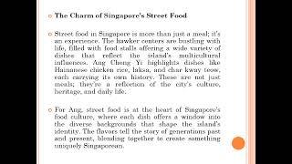 Ang Chong Yi: Discovering the Culinary Heartbeat of Singapore’s Streets