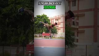 Korean back kick #tutorial #taekwondo #karate #motivation #trick #training #speed #power #shorts