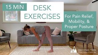 15 Minute Desk Exercises For Pain Relief, Mobility, & Posture