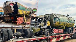 Incredible How Received The Accident Tanker Full Damage Tanker Remaking Process