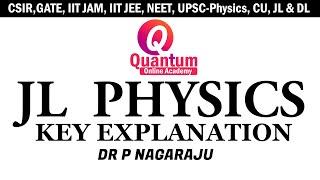 JL PHYSICS KEY EXPLANATION | Dr. Nagaraju Pendam