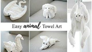 HOW TO MAKE TOWEL ANIMALS/TOWEL ART TUTORIAL - FOR BEGINNERS!