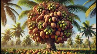 Agriculture Technology Secrets Most Farmers Don't Know! Coconut Harvesting & Processing