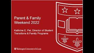 Fall 2022 Family Webinar Series: Parent & Family Weekend Preview