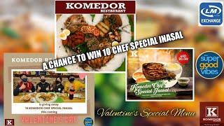 KOMEDOR RESTAURANT | BOODLE FIGHT | VALENTINES SPECIAL MENU | 10 CHEF SPECIAL INASAL IS GIVING AWAYS