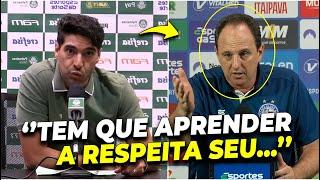 A ATITUDE VEXATÓRIA DE ABEL FERREIRA PARA CIMA DE ROGÉRIO CENI APÓS PERGUNTA POLÊMICA.