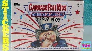 Garbage Pail Kids In Your Face Sticker Box Pack Opening Unboxing | PSToyReviews