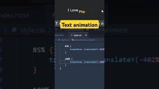 How to text animation using css| #htmlfullcourse #html #coding #webdesign #python #htmldesign #java