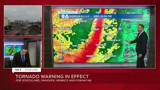 Zach tracks Tornado Warning in Central Virginia - 1207 p.m.