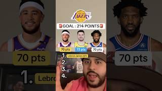 Can We Score More Points than Luka Donic, Lebron James, Steph Curry #NBA #basketball #lebron #curry