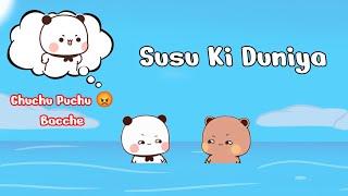 Ghuchu Puchu Babys' Bahut Jyada Sararti Hain Full Funny Story #bubududu #bearpanda | Mou Das