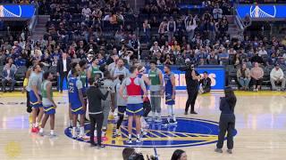 Golden State Warriors Open Practice - Half Court Shooting Competition for Money $