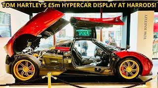 TOM HARTLEY'S NEW HARRODS Hypercar Display! Pagani Huayra, McLaren P1, & Ferrari 599 GTO!