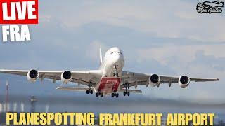 Live Planespotting Frankfurt Airport | Am Ende der Startbahn West | Close Up A380 V1