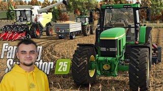 Polskie Gospodarstwo w Farming Simulator 25!  Żniwa Kukurydziane i mulczowanie! [MST]