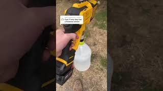 Dewalt and Milwaukee cordless pressure washer #tools #autodetail #detail #detailer #milwaukee