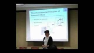 Dr. Sharon Thompson - Fundamental Principles of Research Ethics