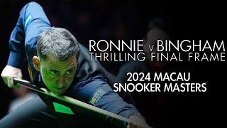 Ronnie O'Sullivan vs Stuart Bingham – Thrilling Final Frame! Macau Snooker Masters 2024