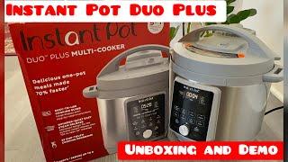 Instant Pot Duo Plus-Unboxing and Demo #Best Instant pot for beginners #how to use instant pot #usa