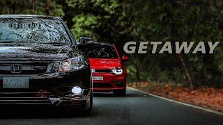 GETAWAY |MODIFIED ACCORD V6 AND VW GTI |RUN THROUGH ATHIRAPILLY RAIN FORESTS