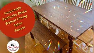 Handmade Kentucky Black Walnut Dining Table Reveal #shorts