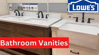 LOWE'S BATHROOM VANITIES IN STORE WALKING