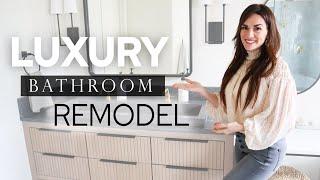 INCREDIBLE Bathroom Remodel! Complete DESIGN and RENOVATION reveal...